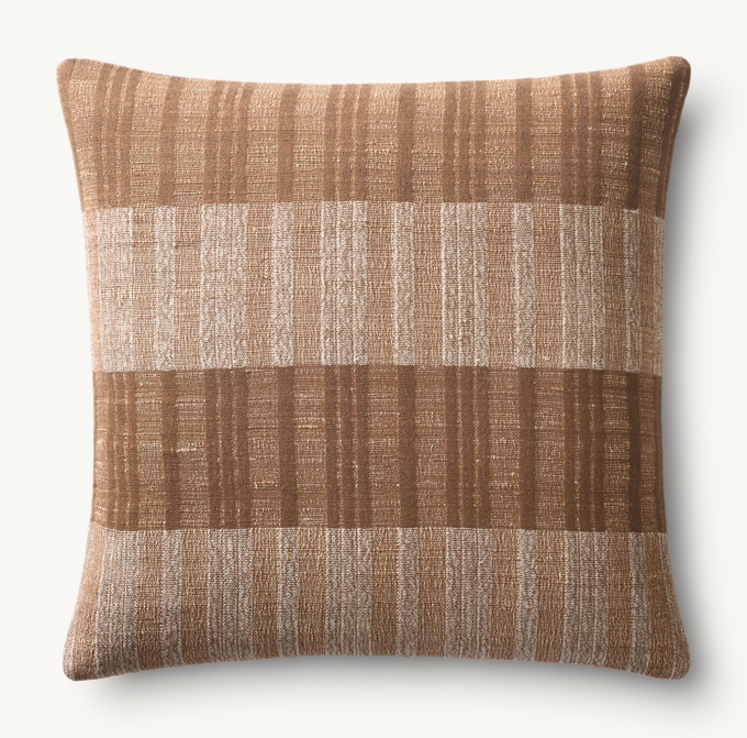 Naya Handwoven Double Band Pillow Cover - Square