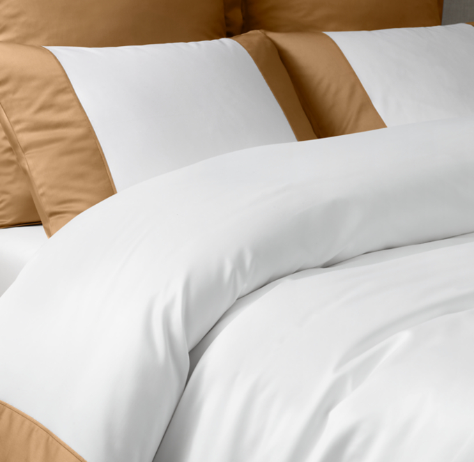 Italian 1000-Thread-Count Sateen Grand Border Duvet Cover