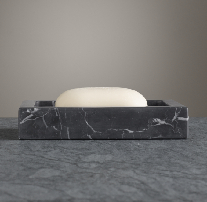 Black Marble Soap Dish