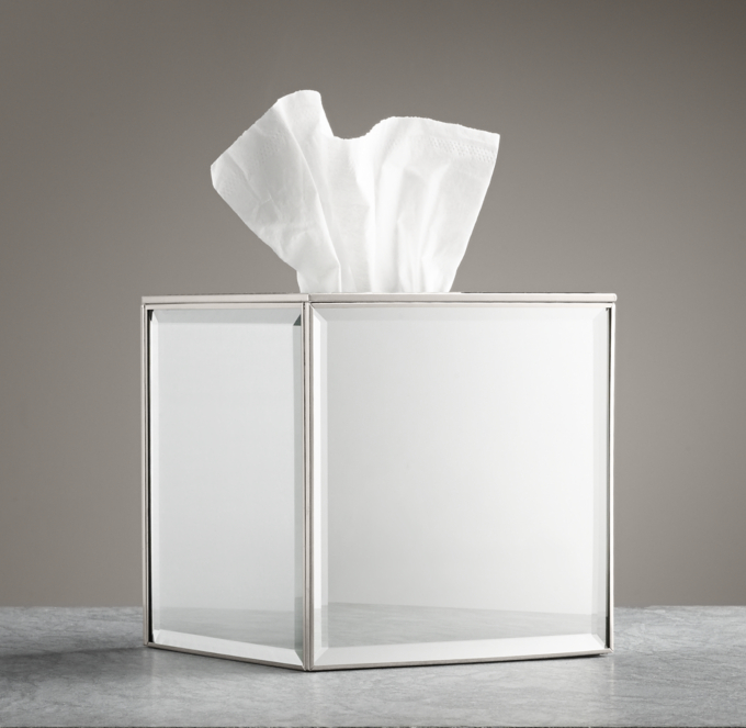 mirrored tissue box uk