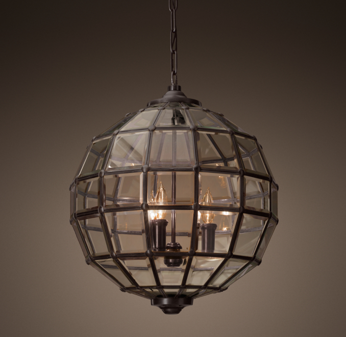 Street Gas Lamp 18" Pendant - Bronze 