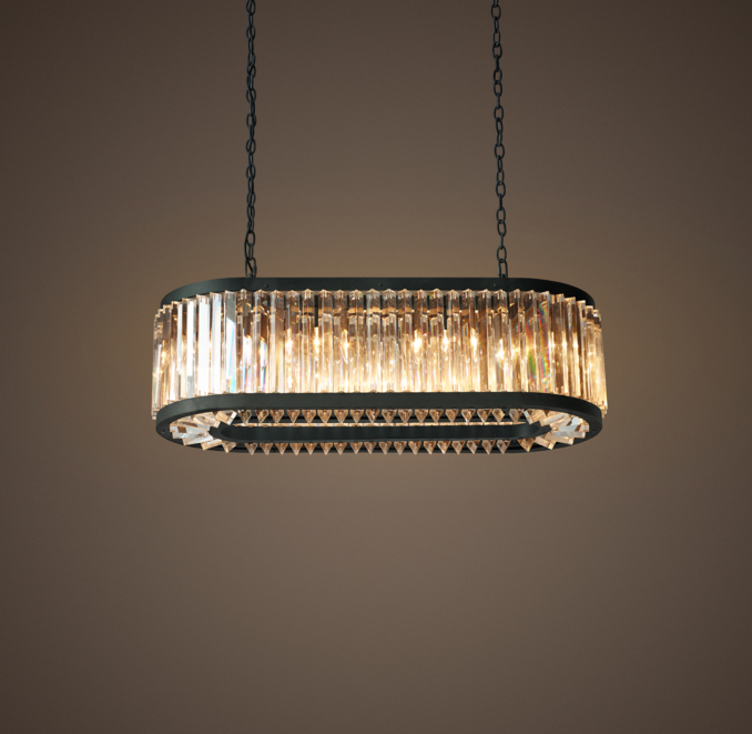 Crystal chandelier prisms