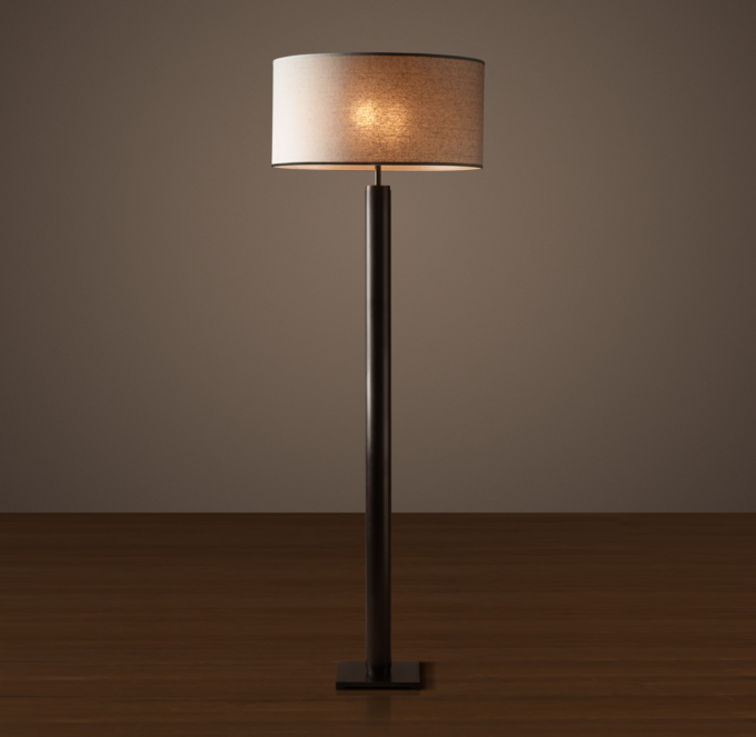 cylindrical column table lamp