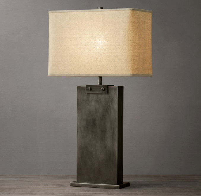 Rectangular Column Table Lamp