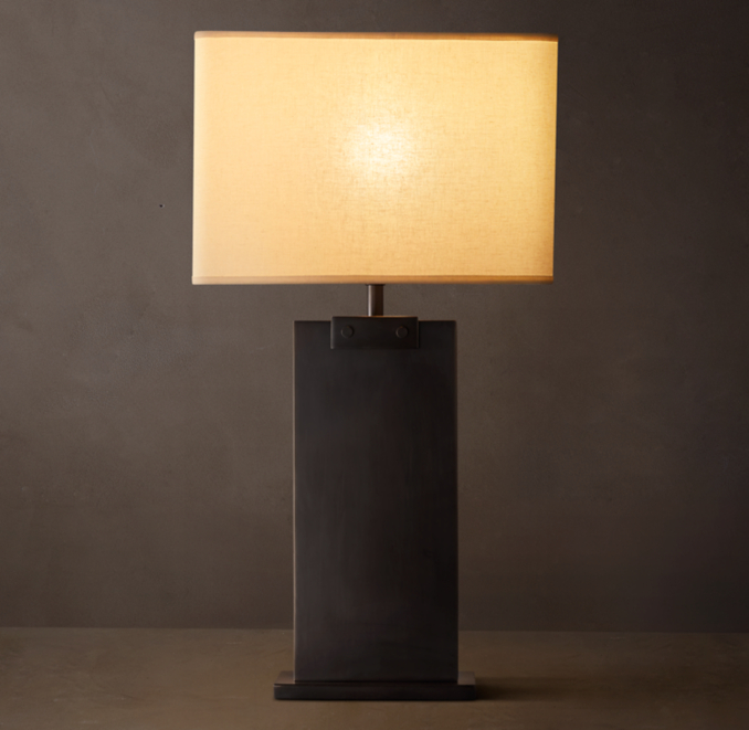 Rectangular Column Table Lamp | RH