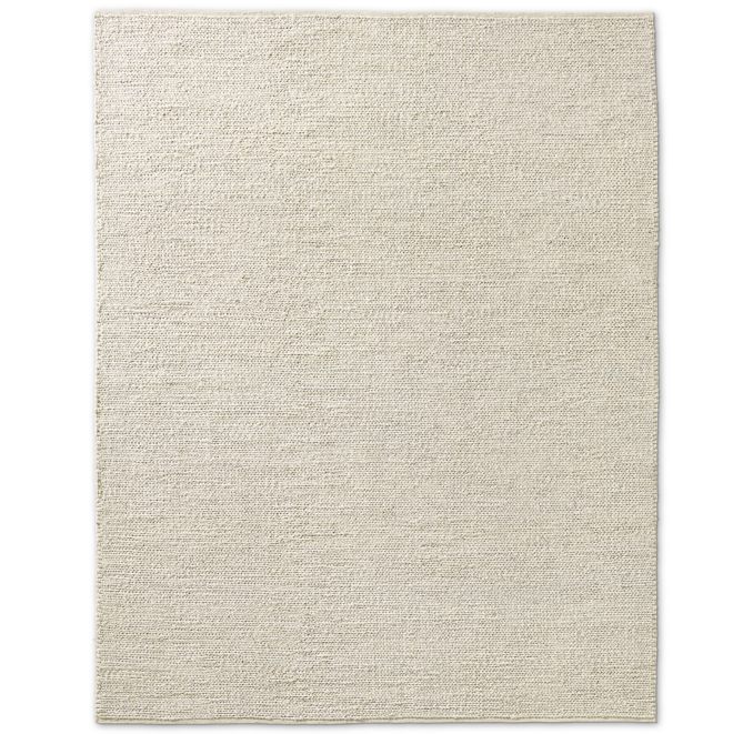 Overhead view of Braided Wool Rug 