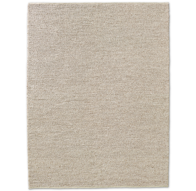 Overhead view of Braided Wool Rug 