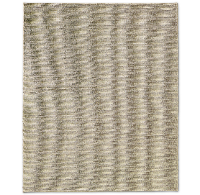 Knotted Jute Rug Linen