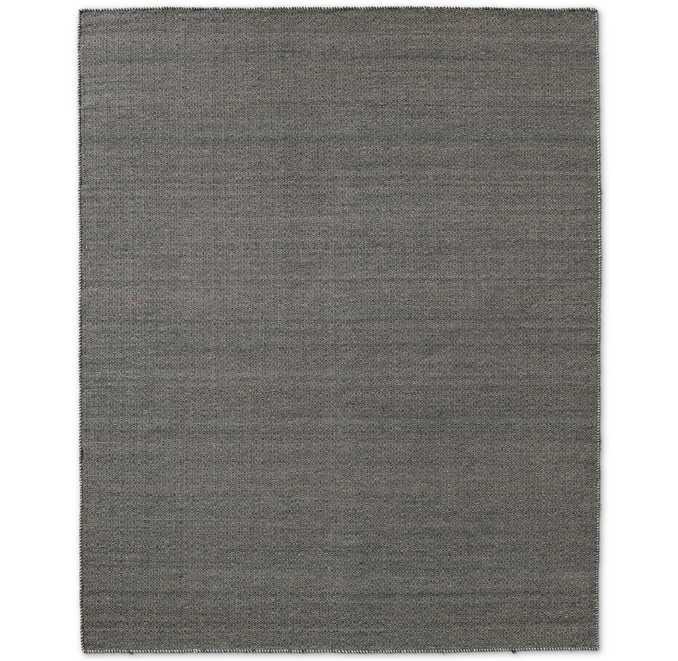 Diamond Tile Flatweave Rug Grey