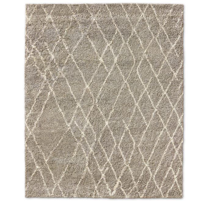 Noura Moroccan High-Pile Wool Rug