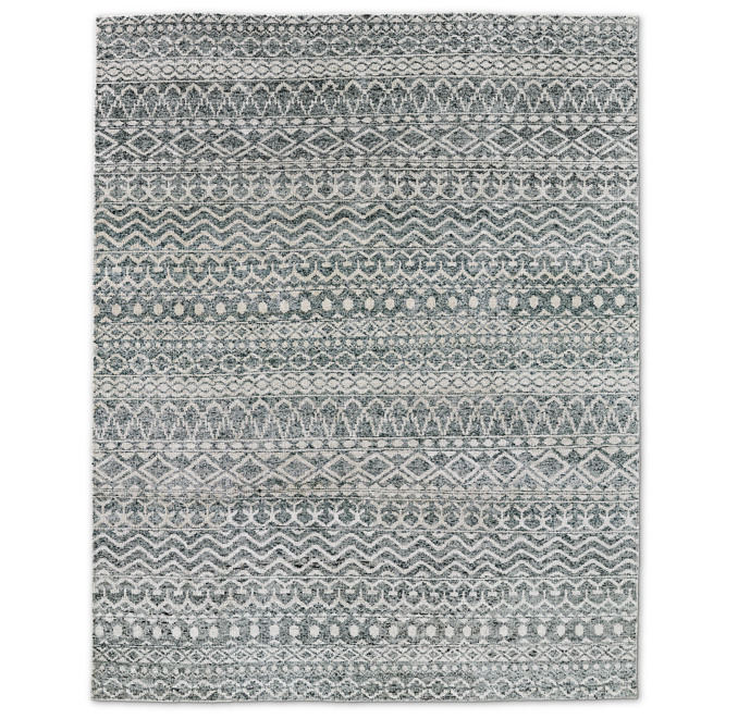 Zahira Moroccan Rug Grey/Indigo