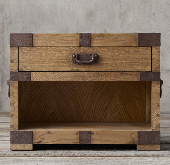 Heirloom SilverChest Open Nightstand