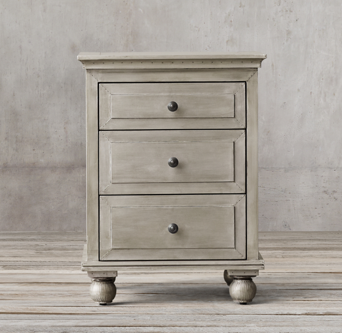 Annecy MetalWrapped 22" Closed Nightstand