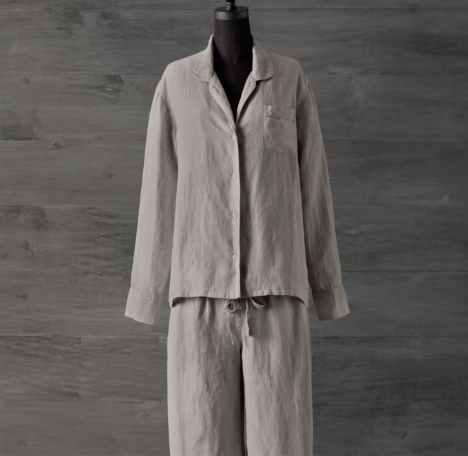 Naya striped linen pajama set