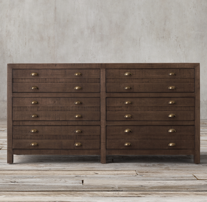 Printmaker S 6 Drawer Dresser