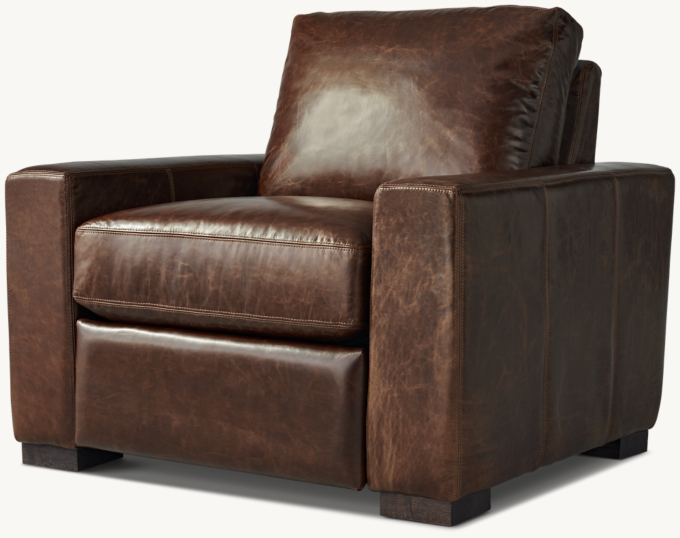 Restoration hardware store maxwell recliner