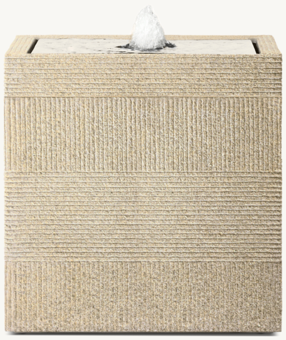 Vetro Plinth Fountain 24\"