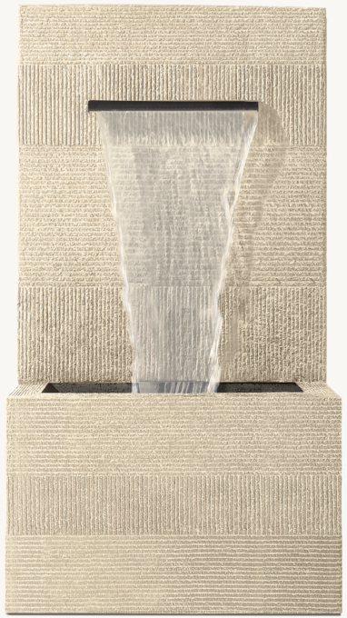 Vetro Wall Fountain 28\"