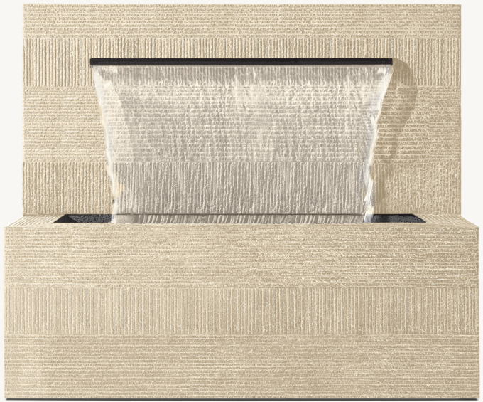 Vetro Wall Fountain 50\" Trough