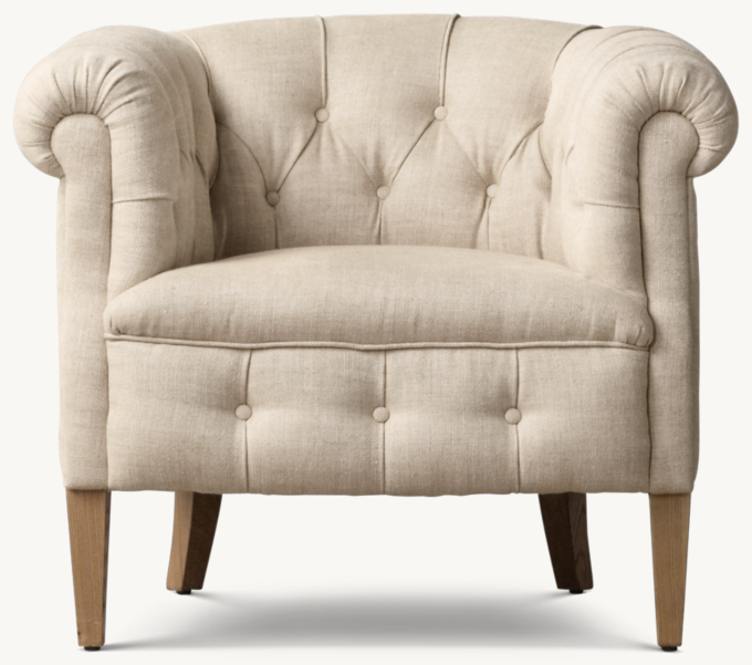 1930s English Tufted Tub Chair | RH