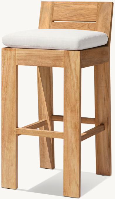 Marbella Teak Armless Stool