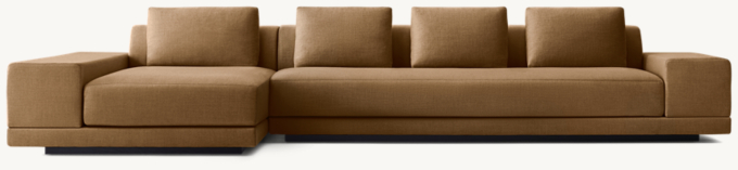 Cortona Wide-Arm Left-Arm Sofa-Chaise Sectional