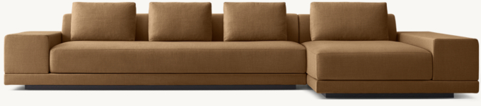 Cortona Wide-Arm Right-Arm Sofa-Chaise Sectional