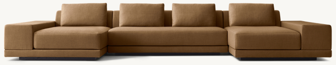 Cortona Wide-Arm U-Chaise Sectional