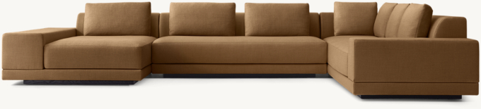 Cortona Wide-Arm Right-Arm L-Chaise Sectional 