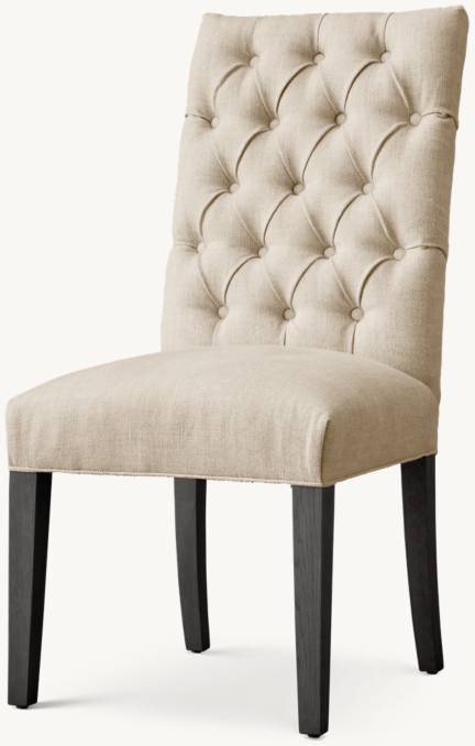 Three Quarter view of Bennett Parsons Fabric Dining Side Chair 