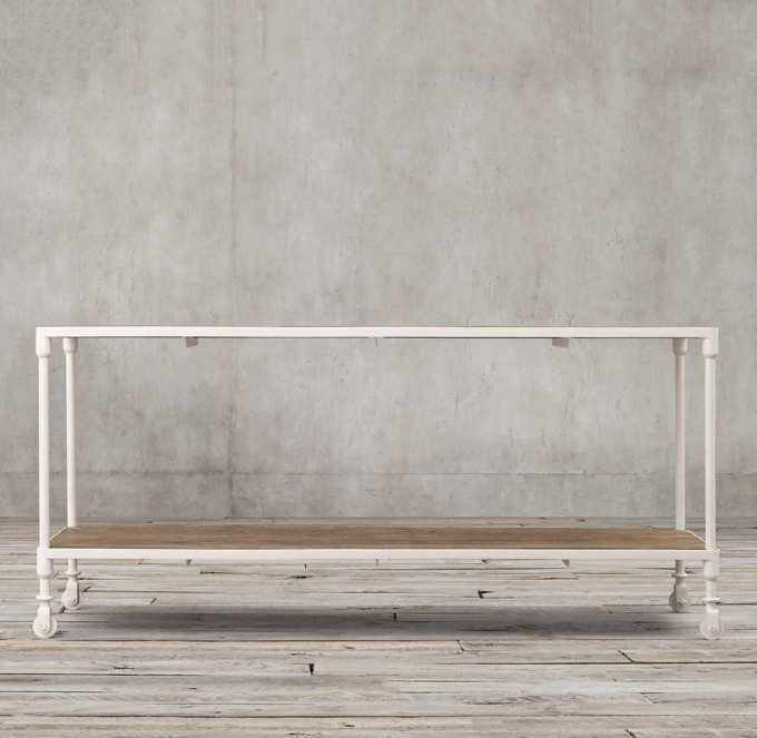 restoration hardware console table