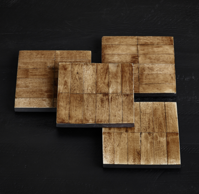 Natural Bone Coasters (Set of 4)