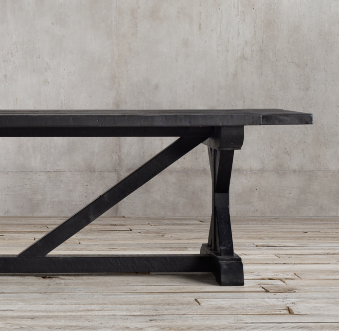 Rh x base dining table hotsell