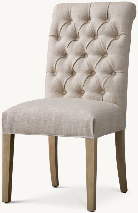 Bennett Roll-Back Fabric Dining Side Chair 