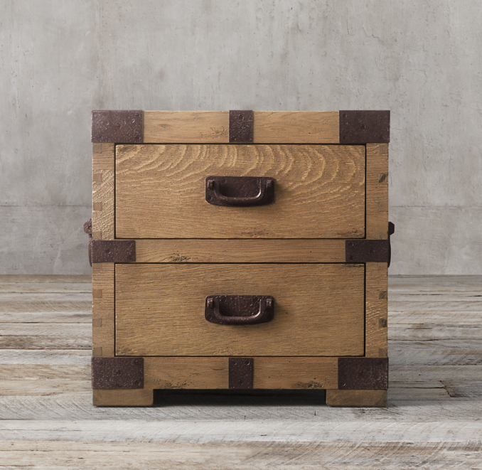 Heirloom SilverChest 2Drawer Side Table