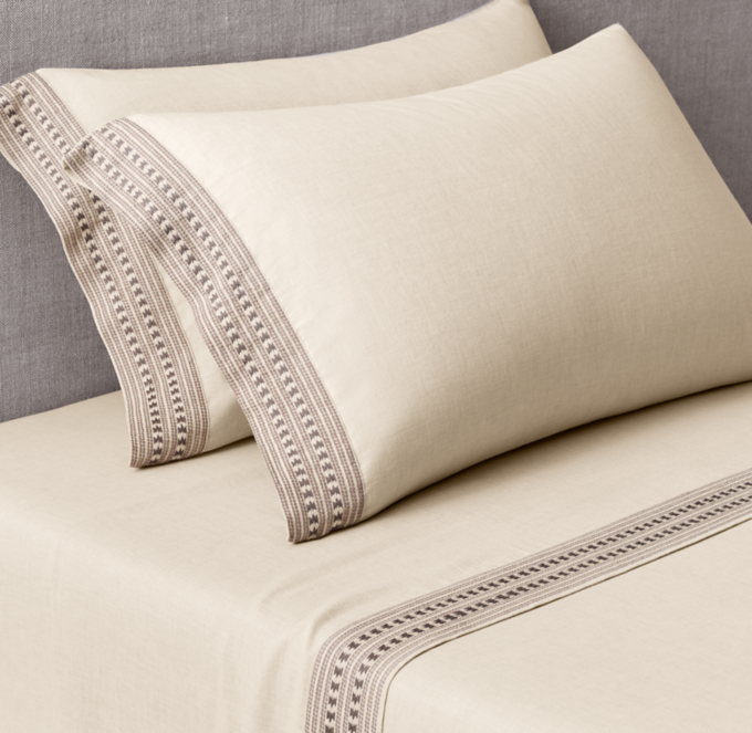 Allali Embroidered Cotton Sheet Set