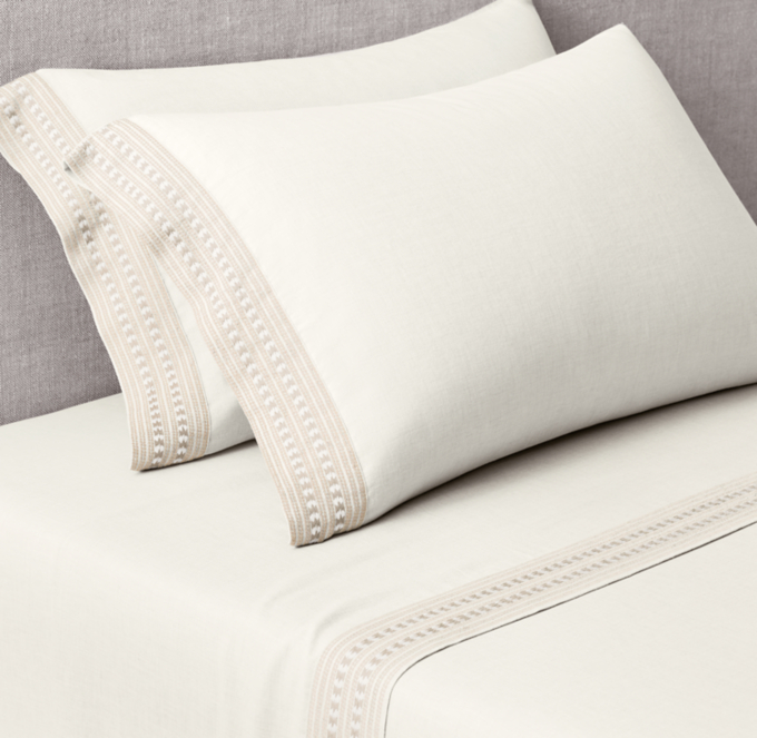 Allali Embroidered Cotton Sheet Set