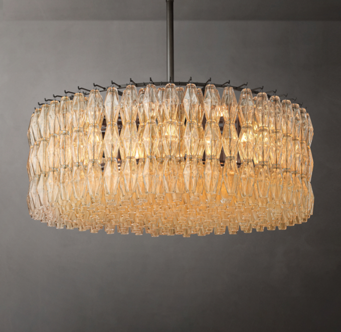 Chiara Clear Glass Round Chandelier 47\"