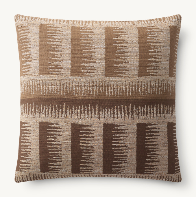 NAYA SKETCHED PANE OUTDOOR PILLOW COVER - SQUARE