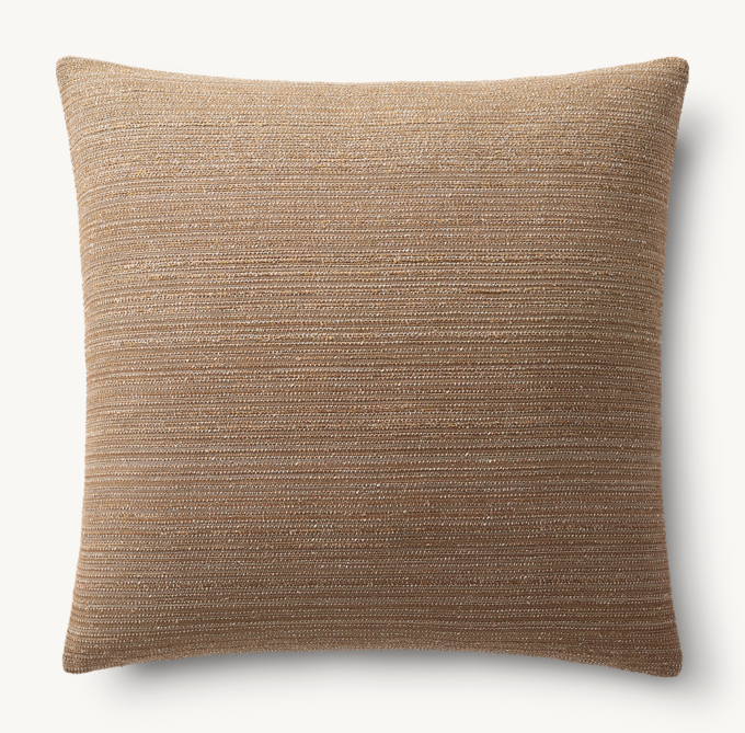 NAYA MARLED SOLID OUTDOOR PILLOW COVER - SQUARE