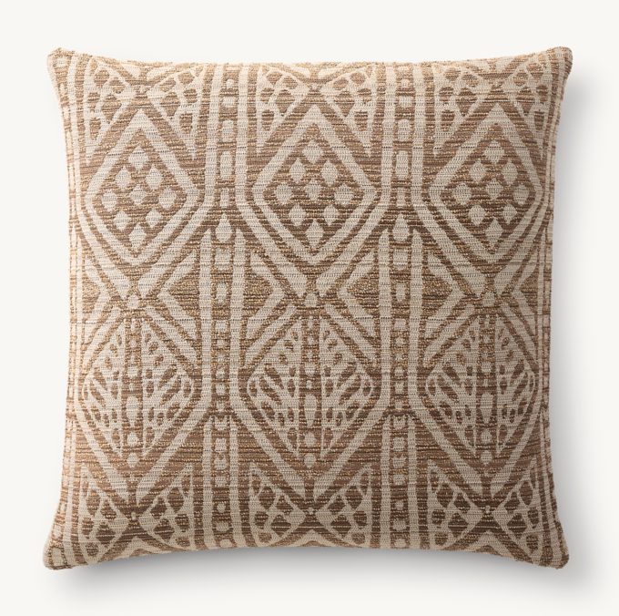 NAYA BOLD ALLOVER DIAMOND OUTDOOR PILLOW COVER - SQUARE