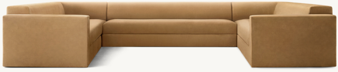 Sculptural U-Sofa Sectional