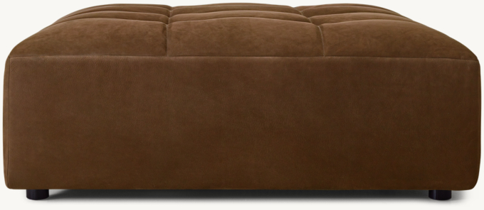 Burano Modular Leather End-of-Sectional Ottoman