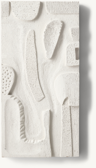 Abstract Plaster Relief Wall Panel VIII