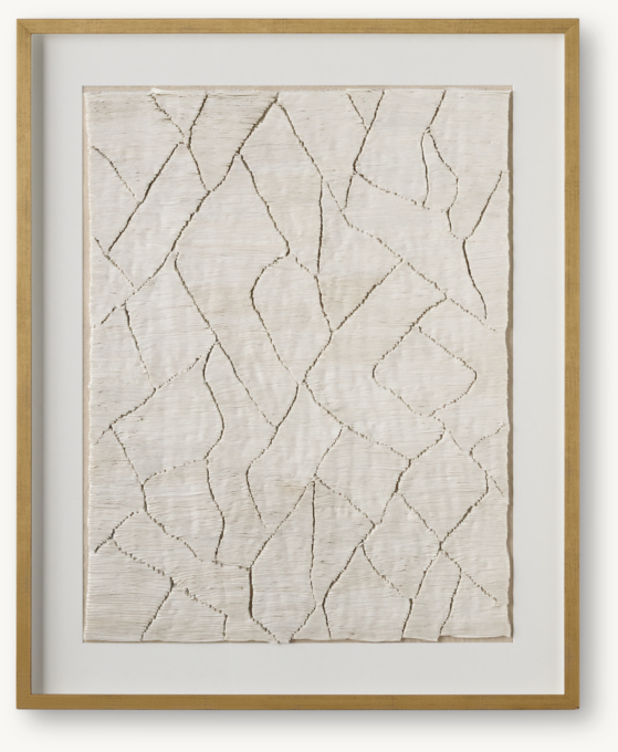 Hand-Pleated Abstract Textile Art