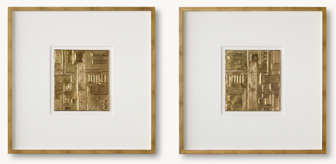 Repoussé Brass Art I-II