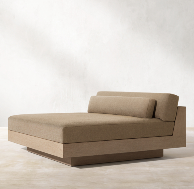 Cape Town Teak Modular Armless Daybed