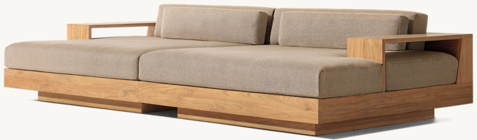 Cape Town Teak Modular Daybed