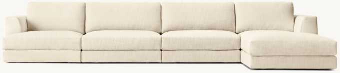Monza Modular Right-Arm Sofa-Chaise Sectional
