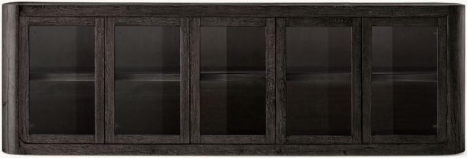 Oslo Glass 5-door Sideboard